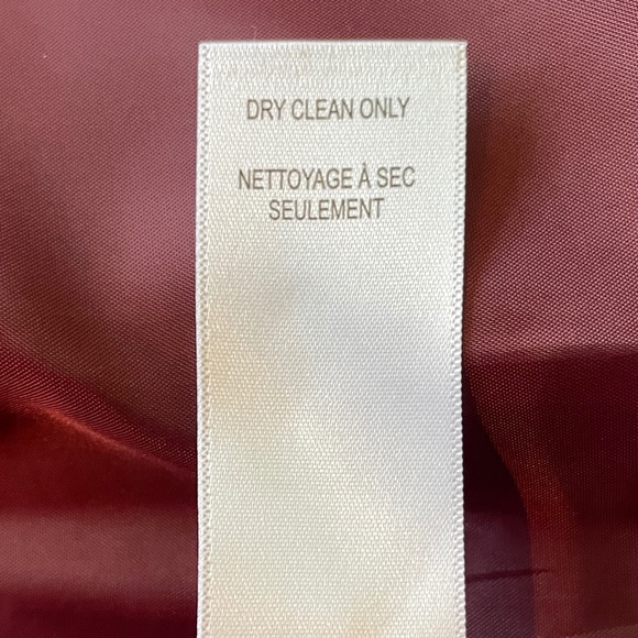 BNWOT Bouclé Standing Collar Coat in Burgundy Size XS Petite - Picture 7 of 13